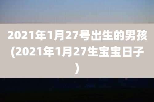 2021年1月27号出生的男孩(2021年1月27生宝宝日子)