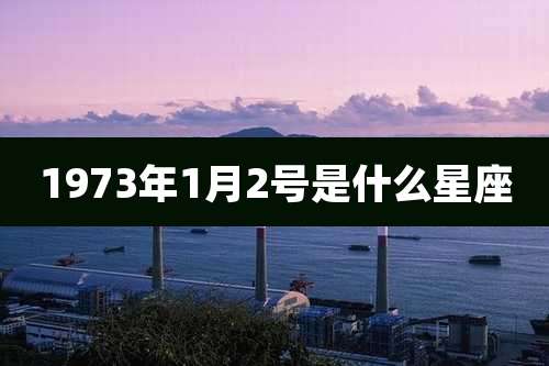 1973年1月2号是什么星座