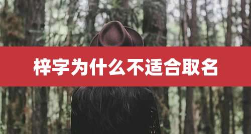 梓字为什么不适合取名