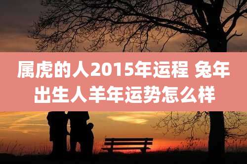 属虎的人2015年运程 兔年出生人羊年运势怎么样