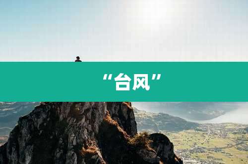 “台风”