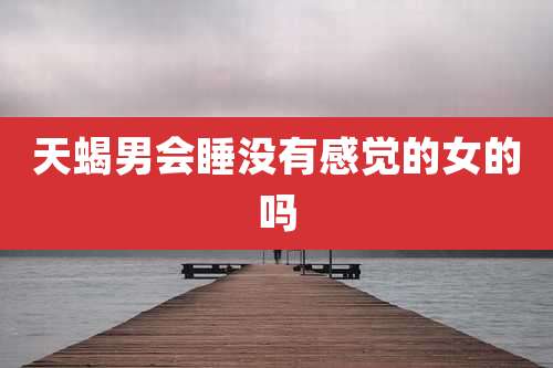 天蝎男会睡没有感觉的女的吗
