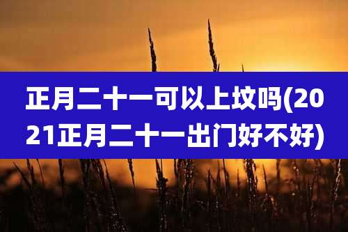 正月二十一可以上坟吗(2021正月二十一出门好不好)