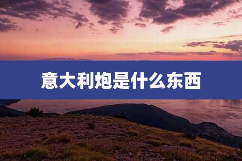 意大利炮是什么东西