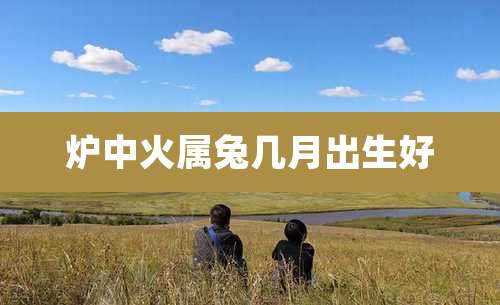 炉中火属兔几月出生好