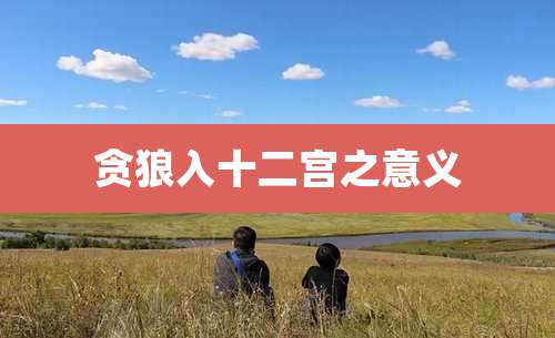 贪狼入十二宫之意义
