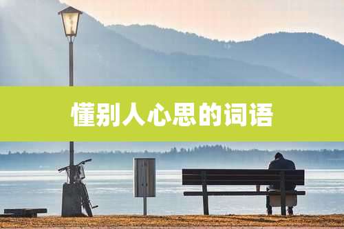 懂别人心思的词语