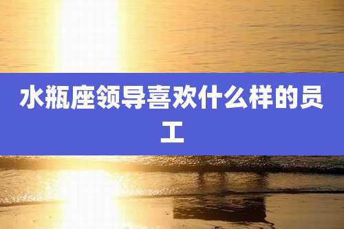 水瓶座领导喜欢什么样的员工