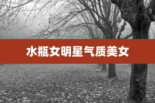 水瓶女明星气质美女