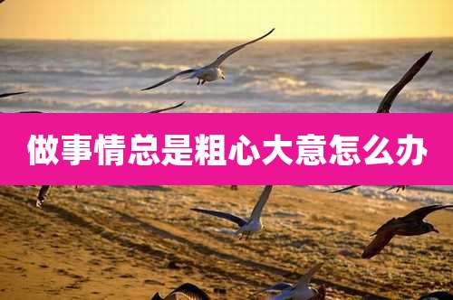 做事情总是粗心大意怎么办