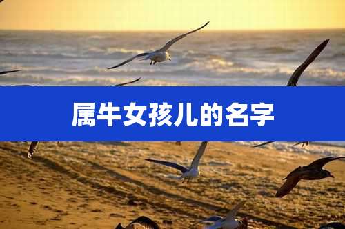属牛女孩儿的名字