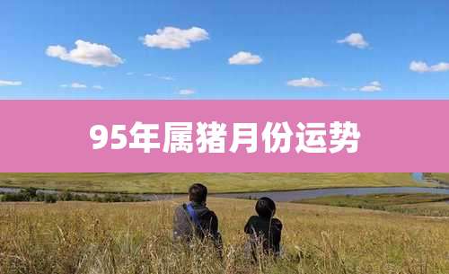 95年属猪月份运势