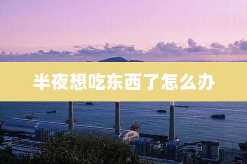 半夜想吃东西了怎么办