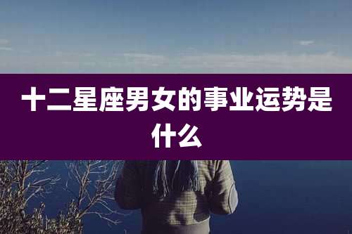十二星座男女的事业运势是什么