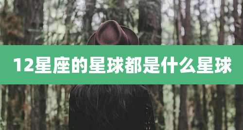 12星座的星球都是什么星球