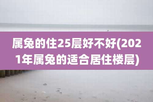 属兔的住25层好不好(2021年属兔的适合居住楼层)
