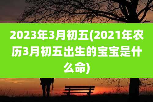 2023年3月初五(2021年农历3月初五出生的宝宝是什么命)