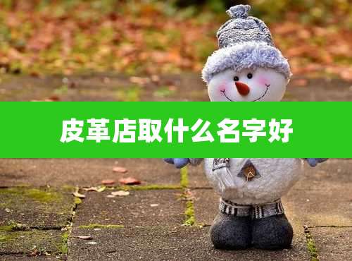 皮革店取什么名字好