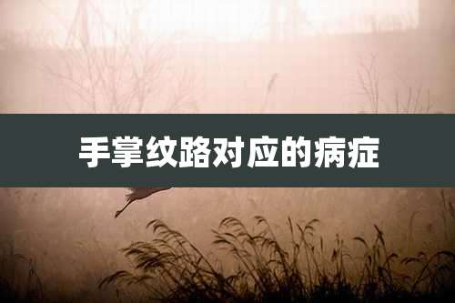 手掌纹路对应的病症