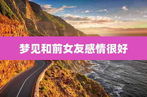 梦见和前女友感情很好