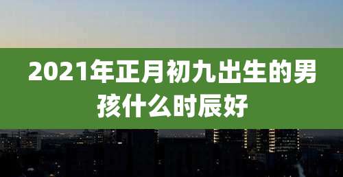 2021年正月初九出生的男孩什么时辰好