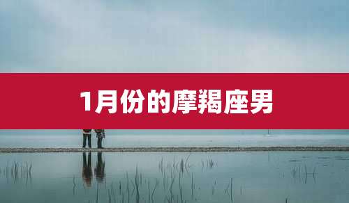 1月份的摩羯座男