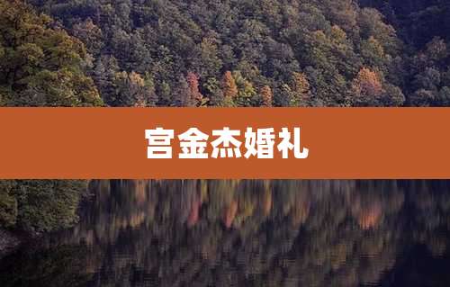 宫金杰婚礼
