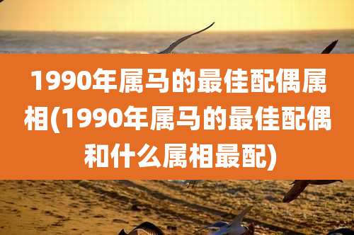 1990年属马的最佳配偶属相(1990年属马的最佳配偶 和什么属相最配)