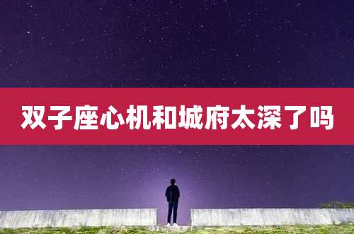 双子座心机和城府太深了吗