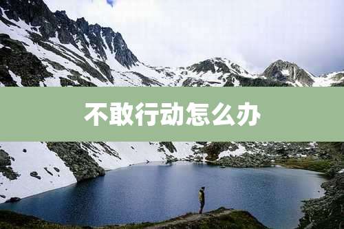不敢行动怎么办