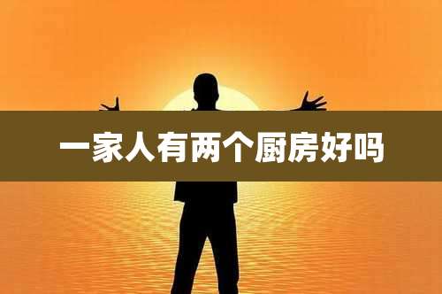 一家人有两个厨房好吗