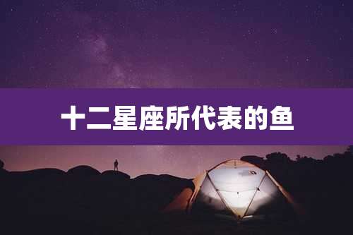 十二星座所代表的鱼