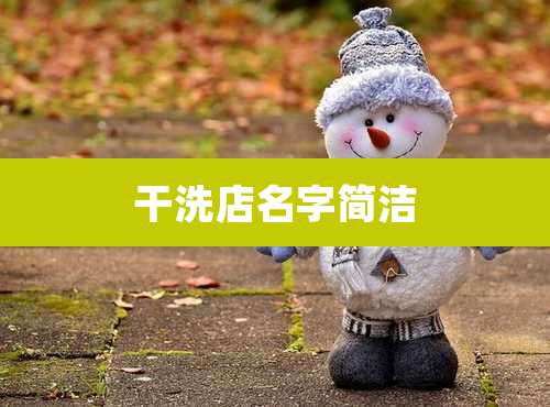 干洗店名字简洁