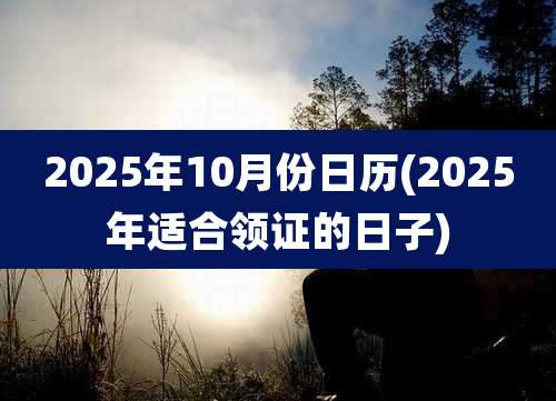 2025年10月份日历(2025年适合领证的日子)