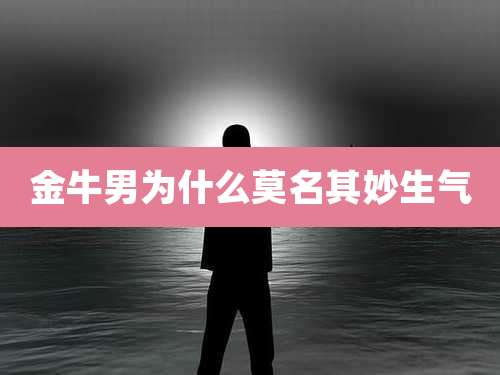 金牛男为什么莫名其妙生气