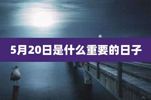 5月20日是什么重要的日子