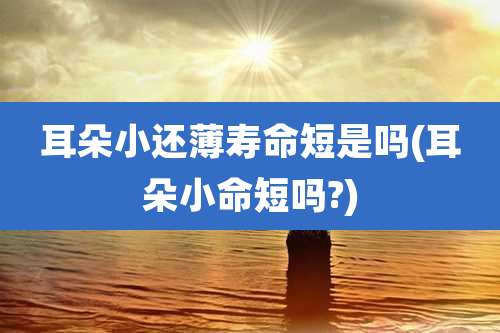 耳朵小还薄寿命短是吗(耳朵小命短吗?)