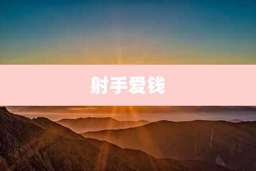 射手爱钱