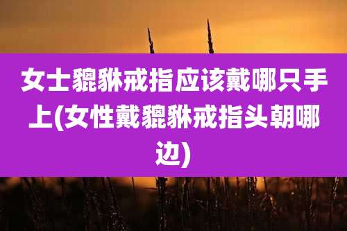 女士貔貅戒指应该戴哪只手上(女性戴貔貅戒指头朝哪边)