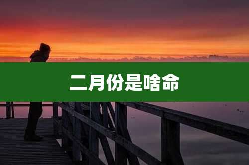二月份是啥命
