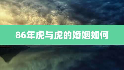 86年虎与虎的婚姻如何