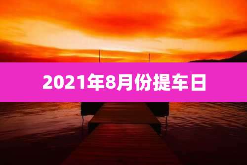 2021年8月份提车日