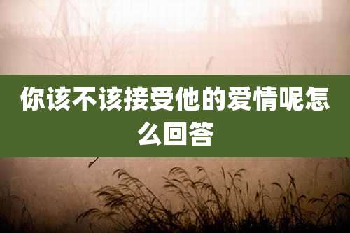 你该不该接受他的爱情呢怎么回答
