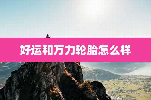 好运和万力轮胎怎么样