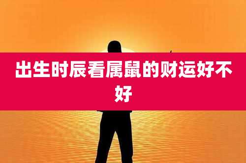 出生时辰看属鼠的财运好不好