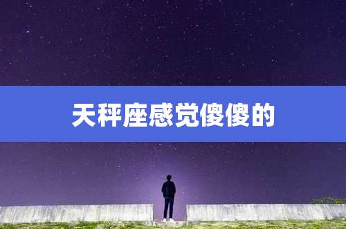 天秤座感觉傻傻的