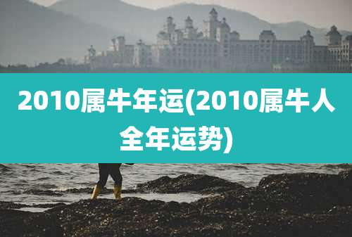 2010属牛年运(2010属牛人全年运势)