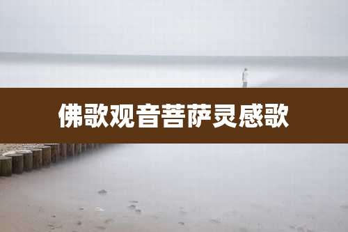 佛歌观音菩萨灵感歌