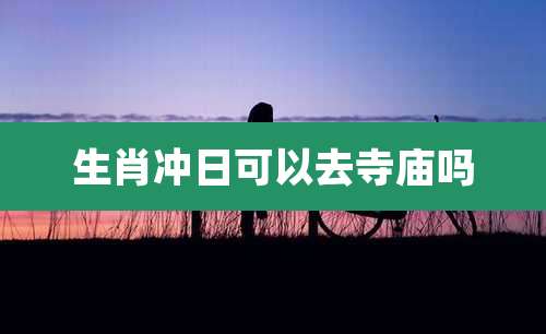 生肖冲日可以去寺庙吗