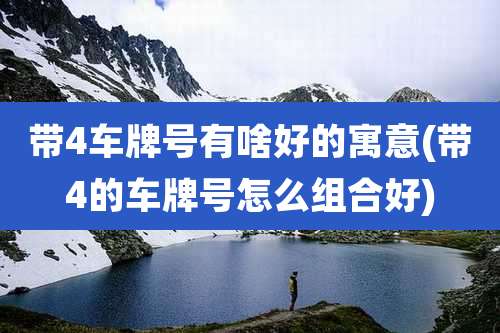 带4车牌号有啥好的寓意(带4的车牌号怎么组合好)